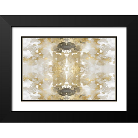Reflections in Gold I Black Modern Wood Framed Art Print with Double Matting by Blake, Madeline