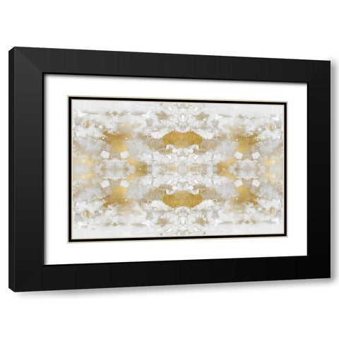Reflections in Gold IV Black Modern Wood Framed Art Print with Double Matting by Blake, Madeline