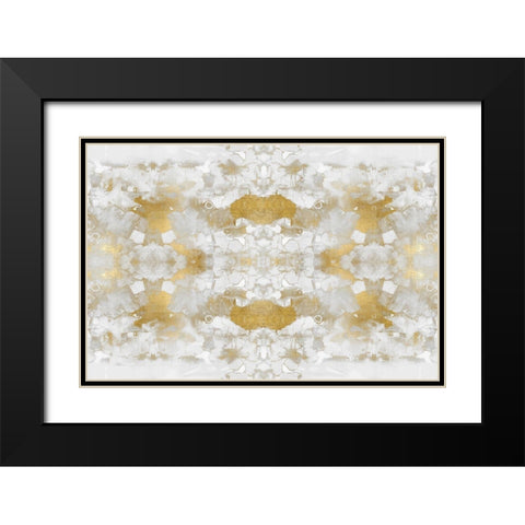 Reflections in Gold IV Black Modern Wood Framed Art Print with Double Matting by Blake, Madeline
