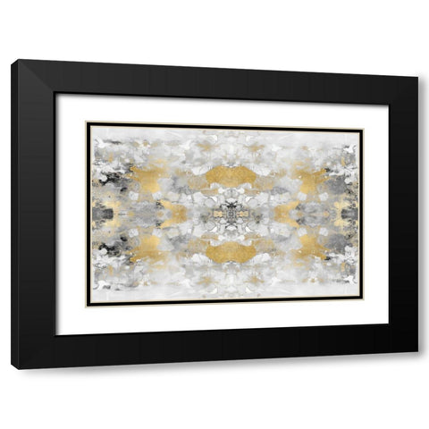 Reflections in Gold VI Black Modern Wood Framed Art Print with Double Matting by Blake, Madeline