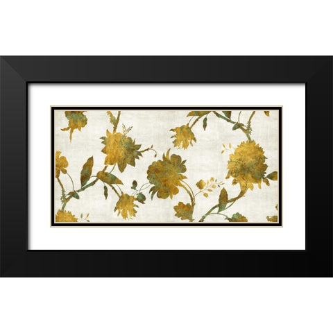 Patina on Gold Black Modern Wood Framed Art Print with Double Matting by Lange, Erin