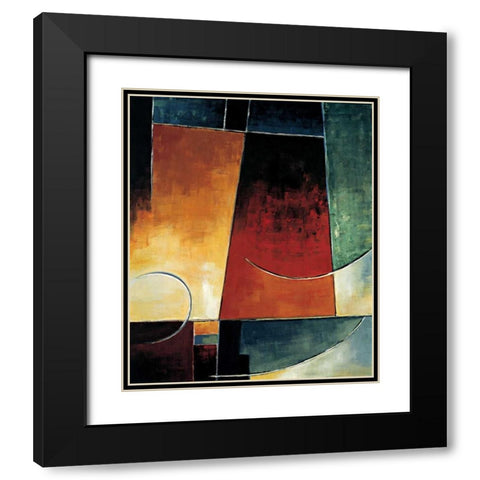 In the Mix I Black Modern Wood Framed Art Print with Double Matting by Taylor, Franklin