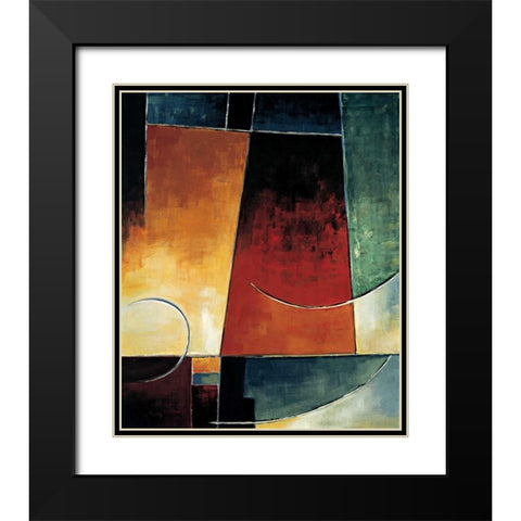 In the Mix I Black Modern Wood Framed Art Print with Double Matting by Taylor, Franklin