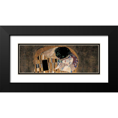 Il bacio Black Modern Wood Framed Art Print with Double Matting by Klimt, Gustav