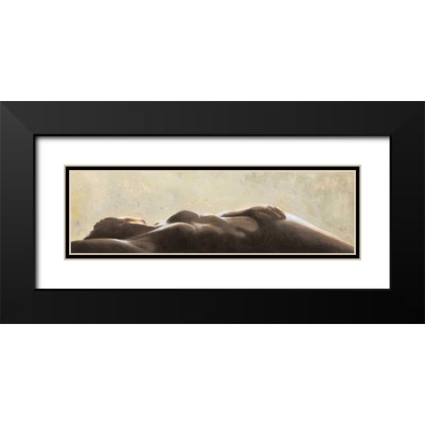 Silhouette Black Modern Wood Framed Art Print with Double Matting by Mariani, Giorgio