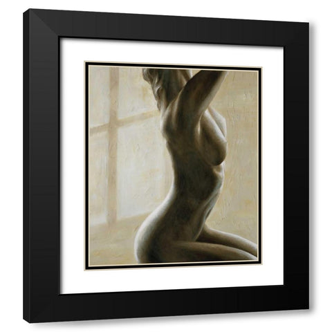 In penombra I Black Modern Wood Framed Art Print with Double Matting by Mariani, Giorgio