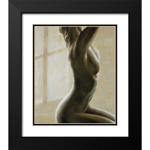 In penombra I Black Modern Wood Framed Art Print with Double Matting by Mariani, Giorgio