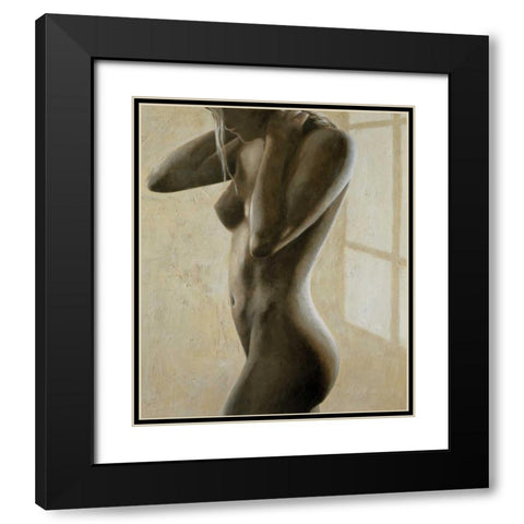 In penombra II Black Modern Wood Framed Art Print with Double Matting by Mariani, Giorgio