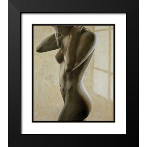 In penombra II Black Modern Wood Framed Art Print with Double Matting by Mariani, Giorgio