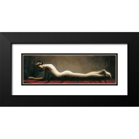 Quiete Black Modern Wood Framed Art Print with Double Matting by Mariani, Giorgio