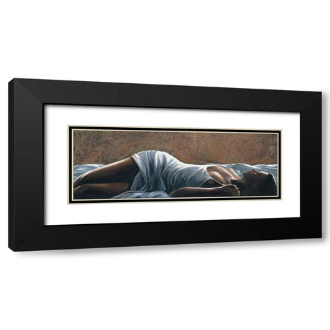 Sognando Black Modern Wood Framed Art Print with Double Matting by Mariani, Giorgio