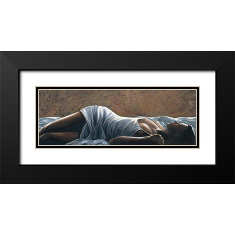 Sognando Black Modern Wood Framed Art Print with Double Matting by Mariani, Giorgio