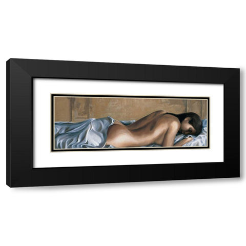 Tenerezza Black Modern Wood Framed Art Print with Double Matting by Mariani, Giorgio