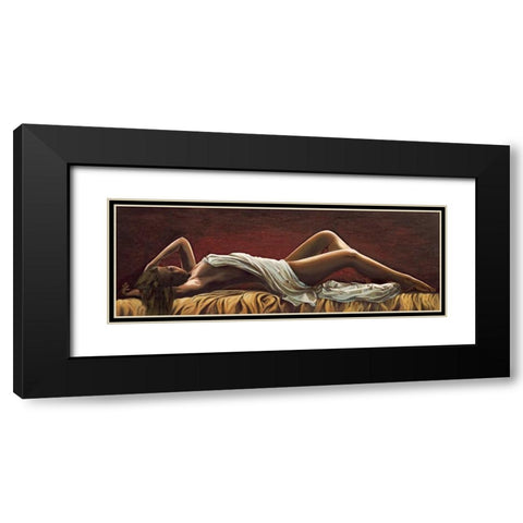 Dolce sognare Black Modern Wood Framed Art Print with Double Matting by Mariani, Giorgio