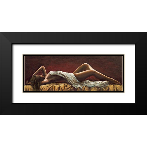 Dolce sognare Black Modern Wood Framed Art Print with Double Matting by Mariani, Giorgio