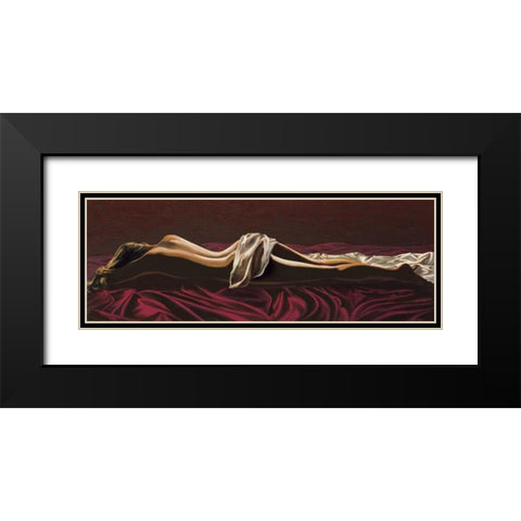 Incanto notturno Black Modern Wood Framed Art Print with Double Matting by Mariani, Giorgio