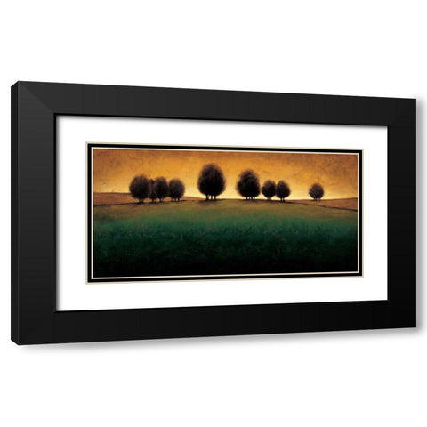 Incandescence Black Modern Wood Framed Art Print with Double Matting by Williams, Gregory