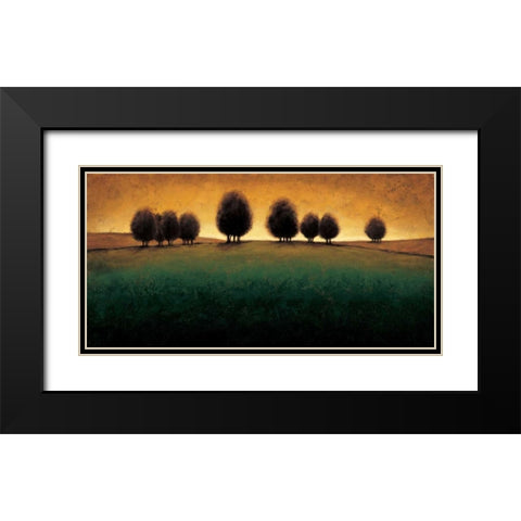 Incandescence Black Modern Wood Framed Art Print with Double Matting by Williams, Gregory