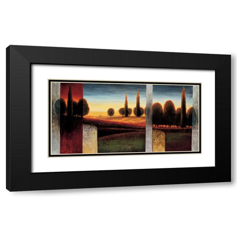 The Glow II Black Modern Wood Framed Art Print with Double Matting by Williams, Gregory