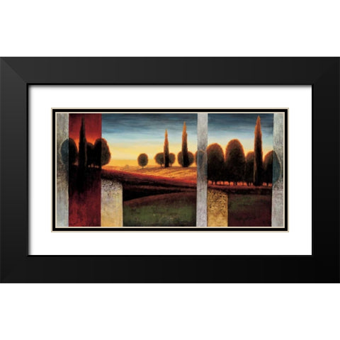 The Glow II Black Modern Wood Framed Art Print with Double Matting by Williams, Gregory
