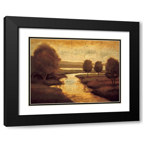 The Waters Edge II Black Modern Wood Framed Art Print with Double Matting by Williams, Gregory
