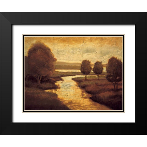 The Waters Edge II Black Modern Wood Framed Art Print with Double Matting by Williams, Gregory