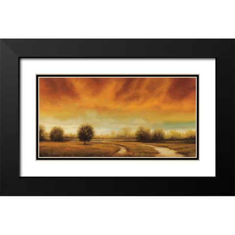 Moment to Moment Black Modern Wood Framed Art Print with Double Matting by Williams, Gregory