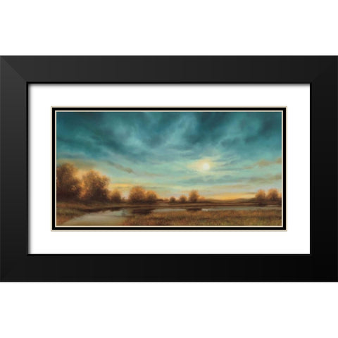 Evening Approaches Black Modern Wood Framed Art Print with Double Matting by Williams, Gregory