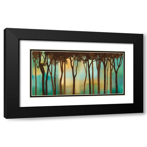 Moonlighting Black Modern Wood Framed Art Print with Double Matting by Williams, Gregory