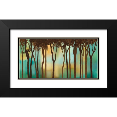 Moonlighting Black Modern Wood Framed Art Print with Double Matting by Williams, Gregory