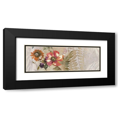 Florilege II Black Modern Wood Framed Art Print with Double Matting by Simon, Helene