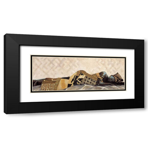 Femme Africaine VI Black Modern Wood Framed Art Print with Double Matting by Leconte, Jacques