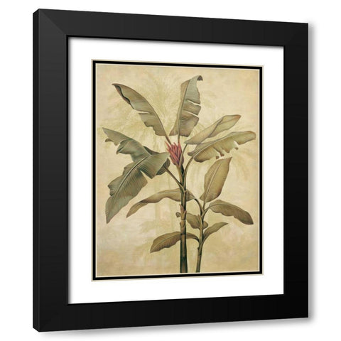Palms of the Tropics I Black Modern Wood Framed Art Print with Double Matting by Deveraux, Jill