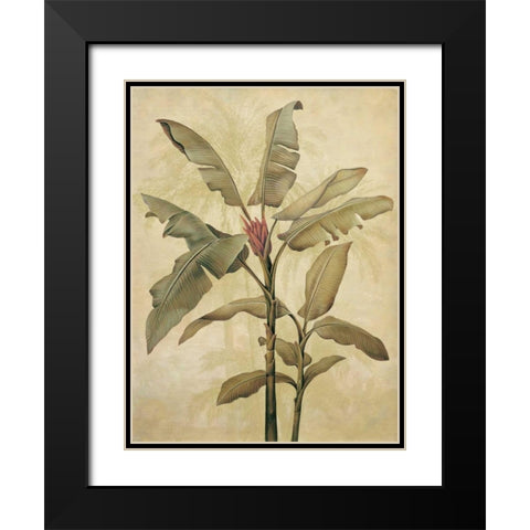 Palms of the Tropics I Black Modern Wood Framed Art Print with Double Matting by Deveraux, Jill