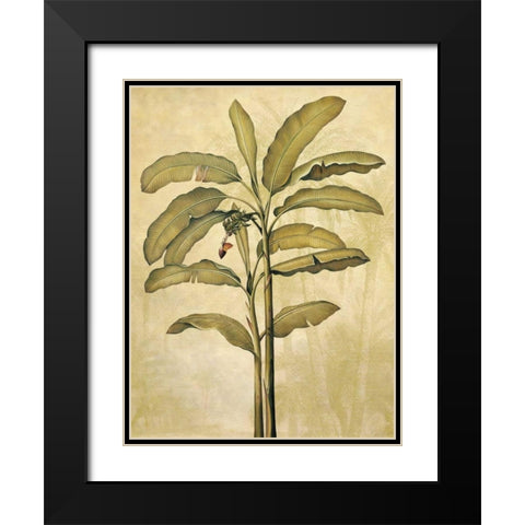 Palms of the Tropics II Black Modern Wood Framed Art Print with Double Matting by Deveraux, Jill