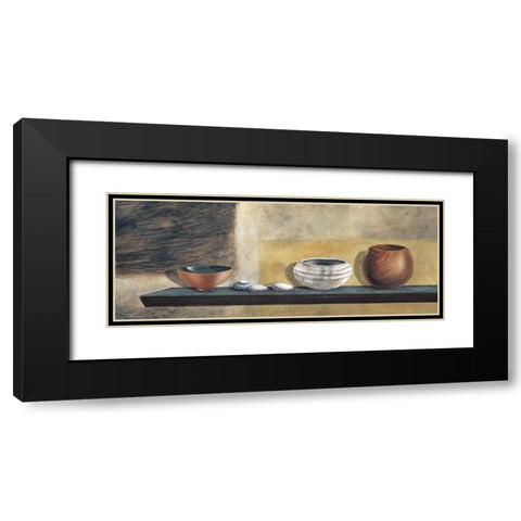 Ethnic Collection I Black Modern Wood Framed Art Print with Double Matting by Ross, Yuki