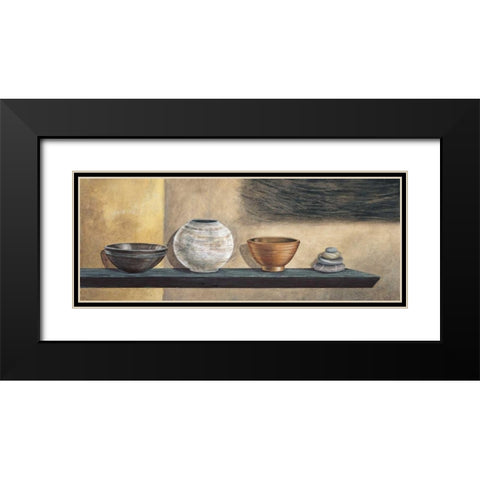 Ethnic Collection II Black Modern Wood Framed Art Print with Double Matting by Ross, Yuki
