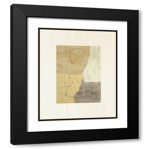 The Female Figure I Black Modern Wood Framed Art Print with Double Matting by Robbins, Jason