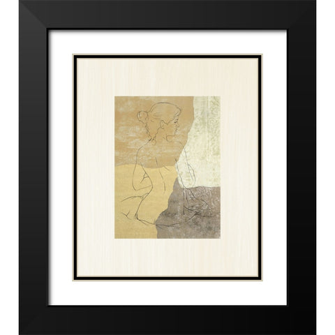 The Female Figure I Black Modern Wood Framed Art Print with Double Matting by Robbins, Jason