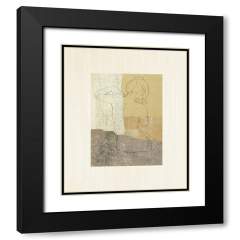 The Female Figure II Black Modern Wood Framed Art Print with Double Matting by Robbins, Jason