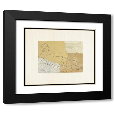 The Female Figure III Black Modern Wood Framed Art Print with Double Matting by Robbins, Jason