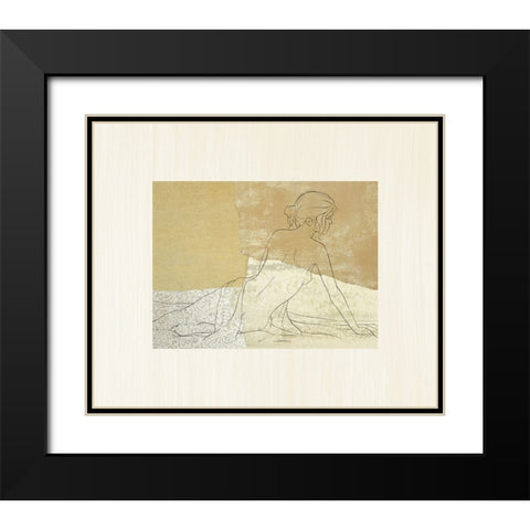 The Female Figure IV Black Modern Wood Framed Art Print with Double Matting by Robbins, Jason