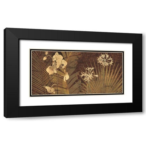 Sayan Black Modern Wood Framed Art Print with Double Matting by Seba, John