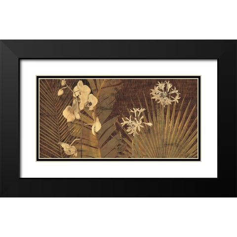 Sayan Black Modern Wood Framed Art Print with Double Matting by Seba, John