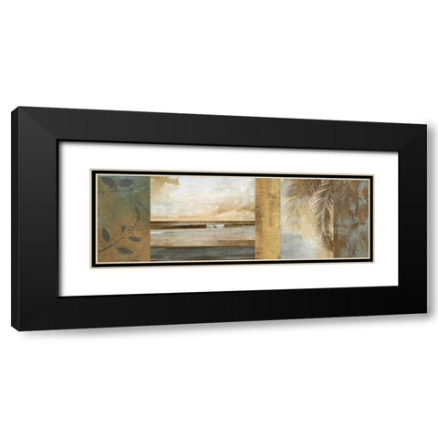 Del Mar II Black Modern Wood Framed Art Print with Double Matting by Seba, John