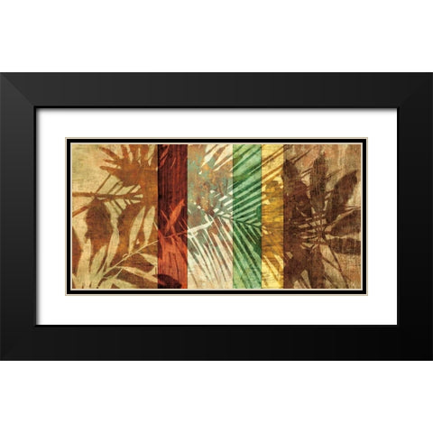 Palm Shadows I Black Modern Wood Framed Art Print with Double Matting by Seba, John