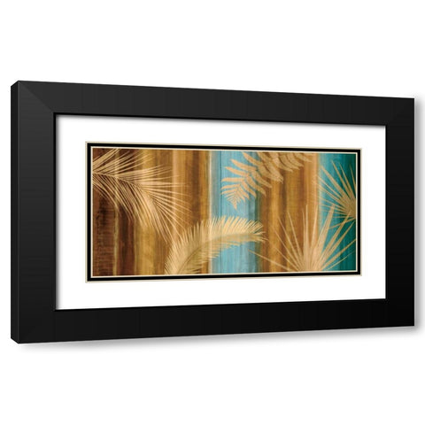 Caribbean Palms Black Modern Wood Framed Art Print with Double Matting by Seba, John