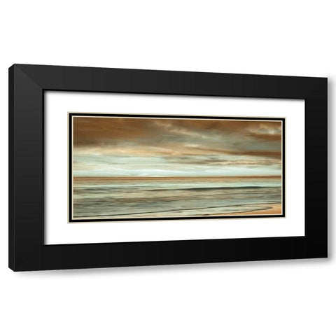 The Surf Black Modern Wood Framed Art Print with Double Matting by Seba, John