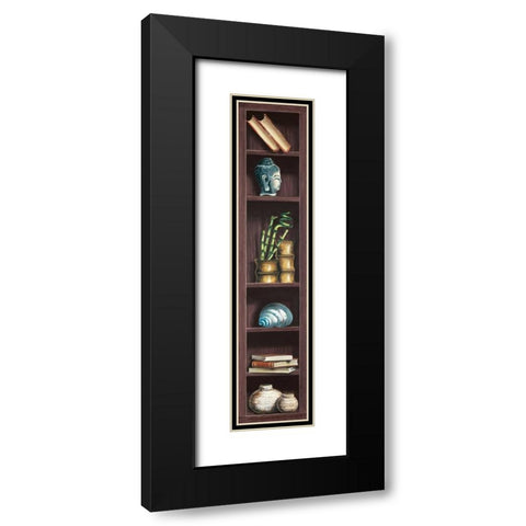 Ricordi di viaggio I Black Modern Wood Framed Art Print with Double Matting by Rossetti, Isabella