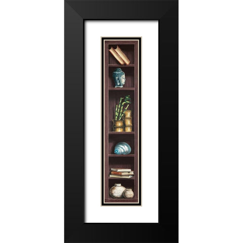 Ricordi di viaggio I Black Modern Wood Framed Art Print with Double Matting by Rossetti, Isabella